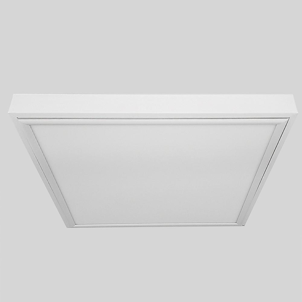 Aufbaurahmen für LED Panel 62x62 cm aus Aluminium (weiß)